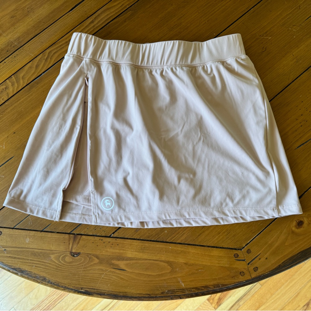 Backcountry split skort - light pink, size M
